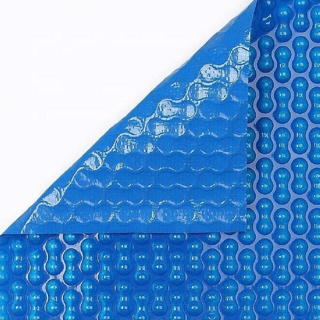 Blue color hard plastic ground bubble swimming pool cover