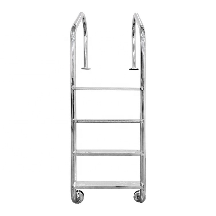 Fenlin good price round external stainless steel or pvc plastic step ladder swimming pool safety stair