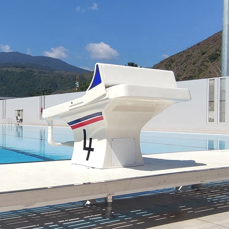 FINA international standard competition swimming pool starting block