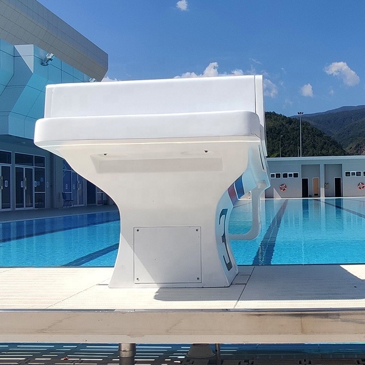 FINA international standard competition swimming pool starting block