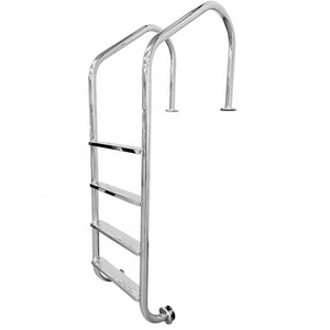 Fenlin good price round external stainless steel or pvc plastic step ladder swimming pool safety stair