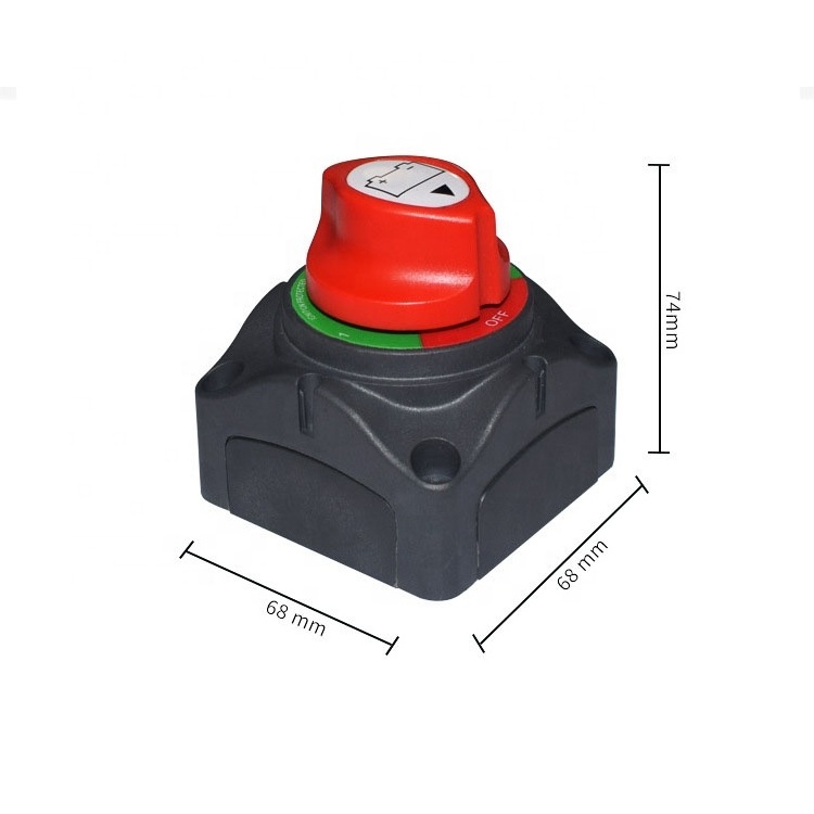 3-Speed 200A 8mm Screw Diameter Battery Isolator Selector Switch Disconnect Used for Marine Boat Rv Vehicles