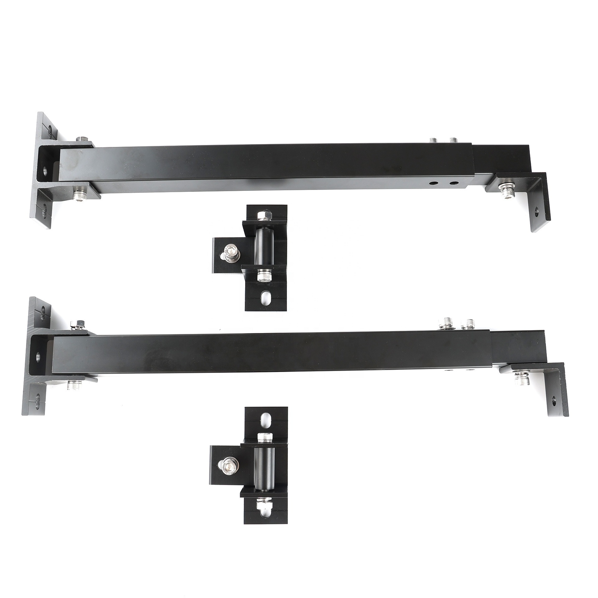 Rotating Adjustable Black Solar Panel Mounting Tilt Angle Bracket Aluminium Frame PV Panel Stand