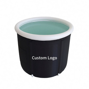 Portable Folding Bathtub Bath Tub Barrel Home Sauna Thicken Bathtub Insulation Inflatable Bath Bucket For Adult