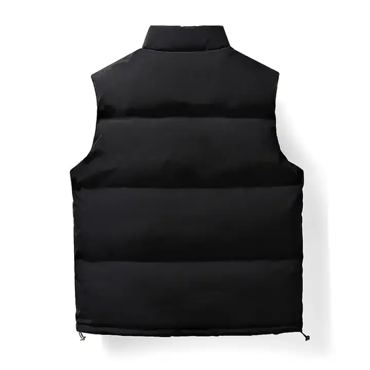 Wholesale custom logo blank men's vest jacket sweaters sleeveless quilting puffer jackets winter cotton vest