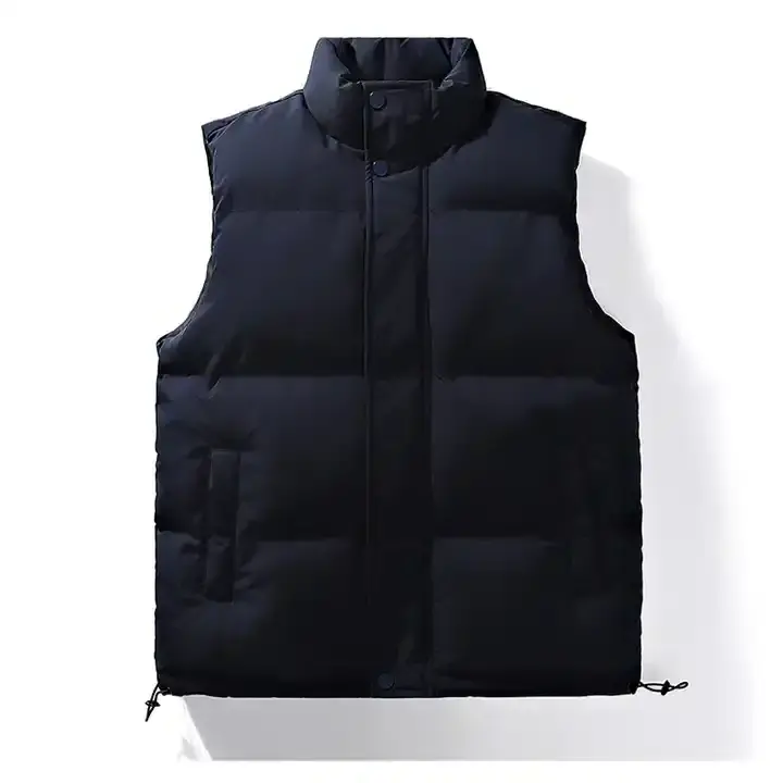 Wholesale custom logo blank men's vest jacket sweaters sleeveless quilting puffer jackets winter cotton vest