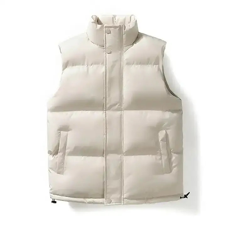 Wholesale custom logo blank men's vest jacket sweaters sleeveless quilting puffer jackets winter cotton vest