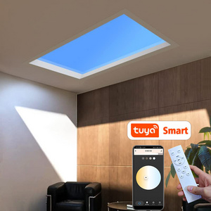 600*600 blue sky artificial skylight fake faux window led ceiling panel light