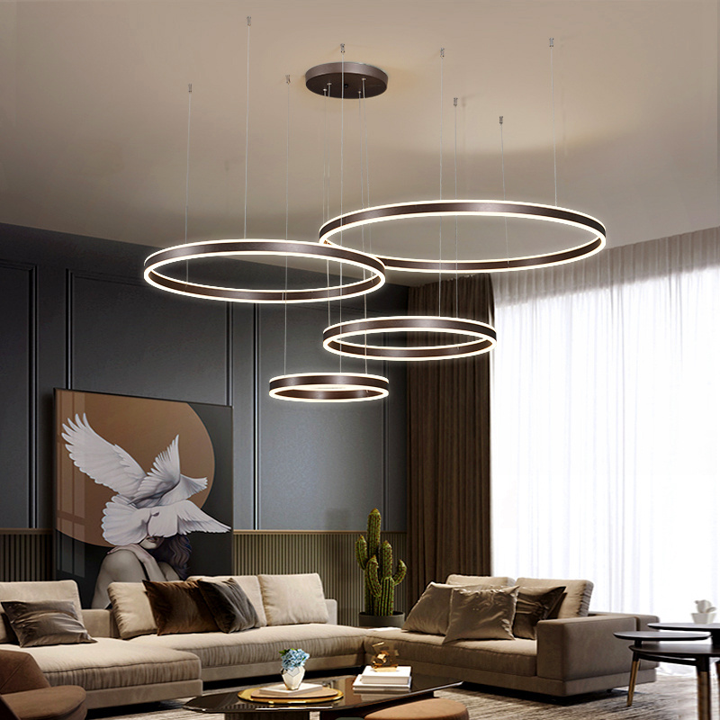 Modern home decor dining room Pendant lamps for living room lights rings indoor lighting Ceiling lamp hanging light fixture