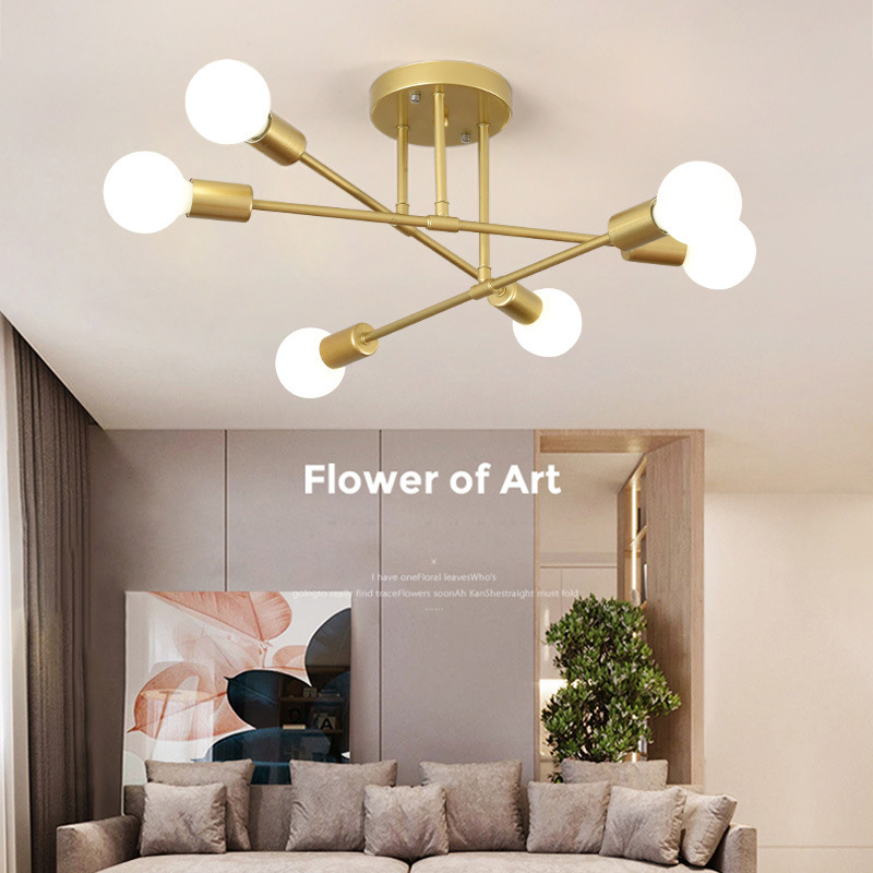 Modern Chandelier Simple Home Decor Lighting LED Bulbs Ceiling Lamp For Bedroom Dining Room Living Room Pendant Lamp