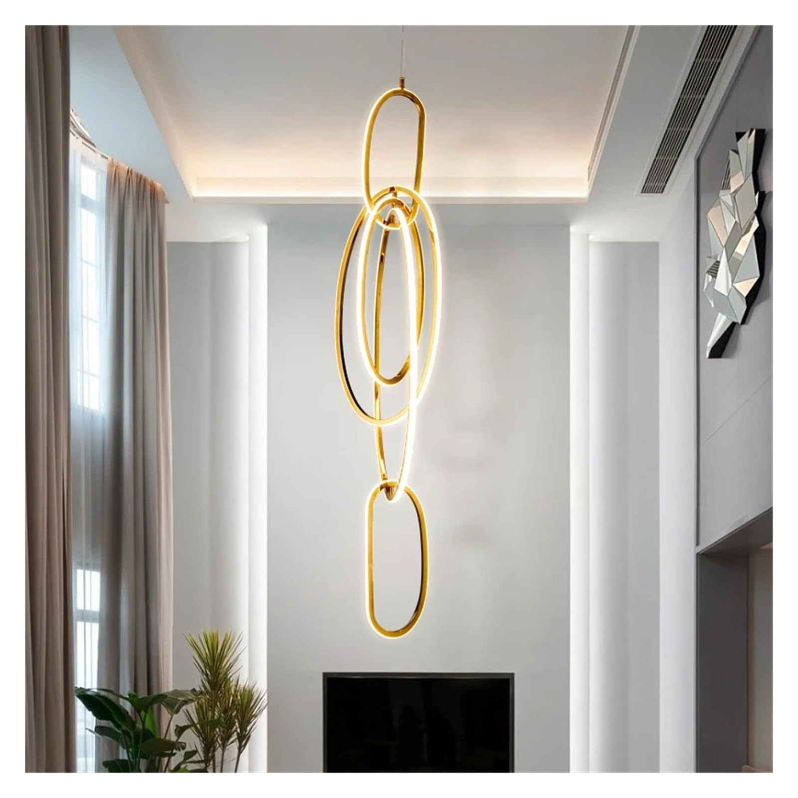 Light rail strip light hanging lamp used for modern minimalist hanging lamp in home and store lantern lights