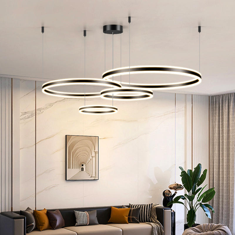 Modern home decor dining room Pendant lamps for living room lights rings indoor lighting Ceiling lamp hanging light fixture