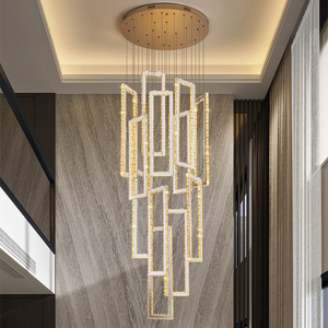 Golden Ring Chandelier Home Hotel Villa Loft Entryway Hotels Remote Ring Chandeliers & Pendant Lights Modern Ring Chandelier