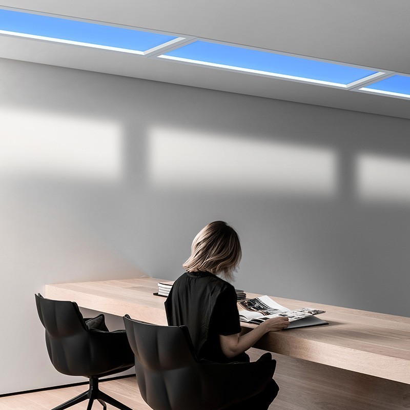 Led Artificial Skylight Virtual Sunlight Fake Ceiling Blue Sky Panel Light