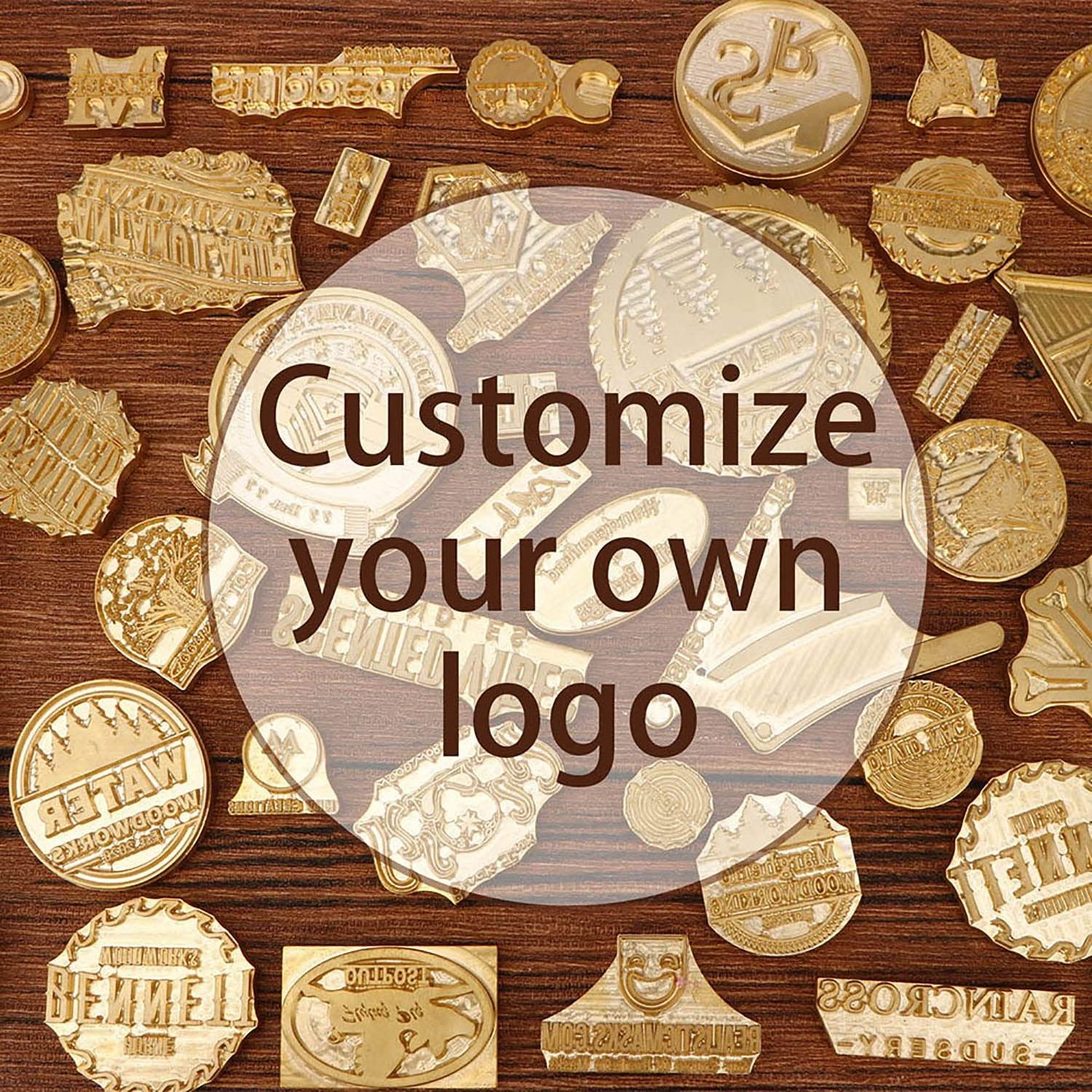 China manufacture custom Logo Design Pastry Brass copper Leather Stamp