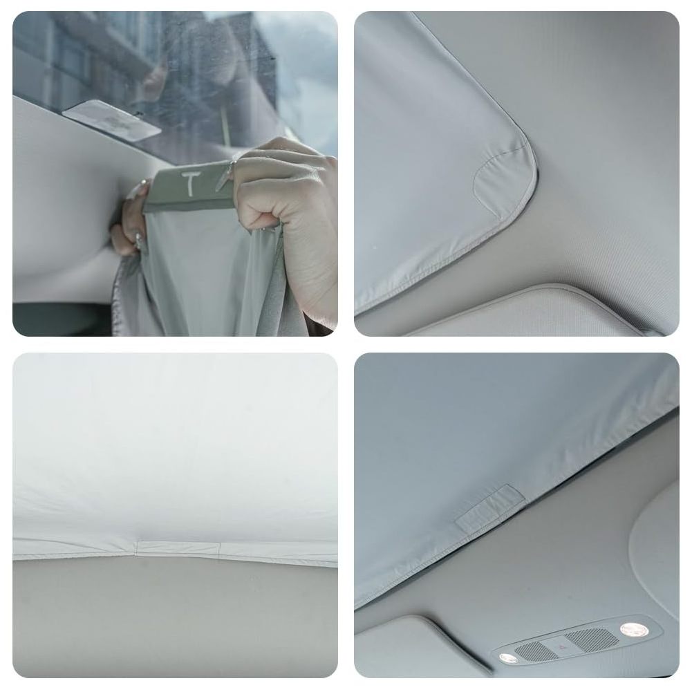 Tesla Glass Roof Sunshade Model Y Sunroof Heat Roof UV Rays Protection Summer Heat Blocking Shades