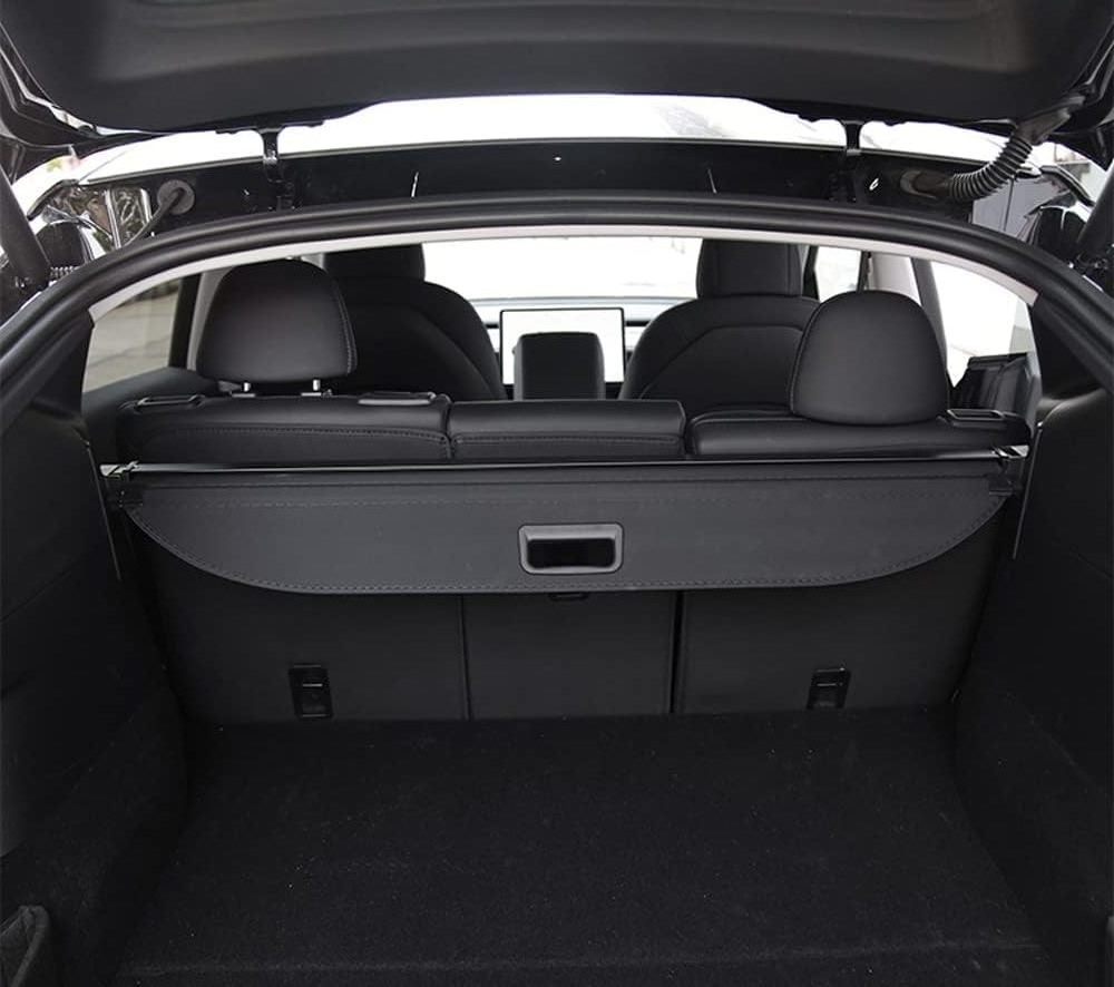 Tesla Model Y Retractable Luggage Carrier Partition  Luggage compartment lid Car Rear Trunk Cargo Cover