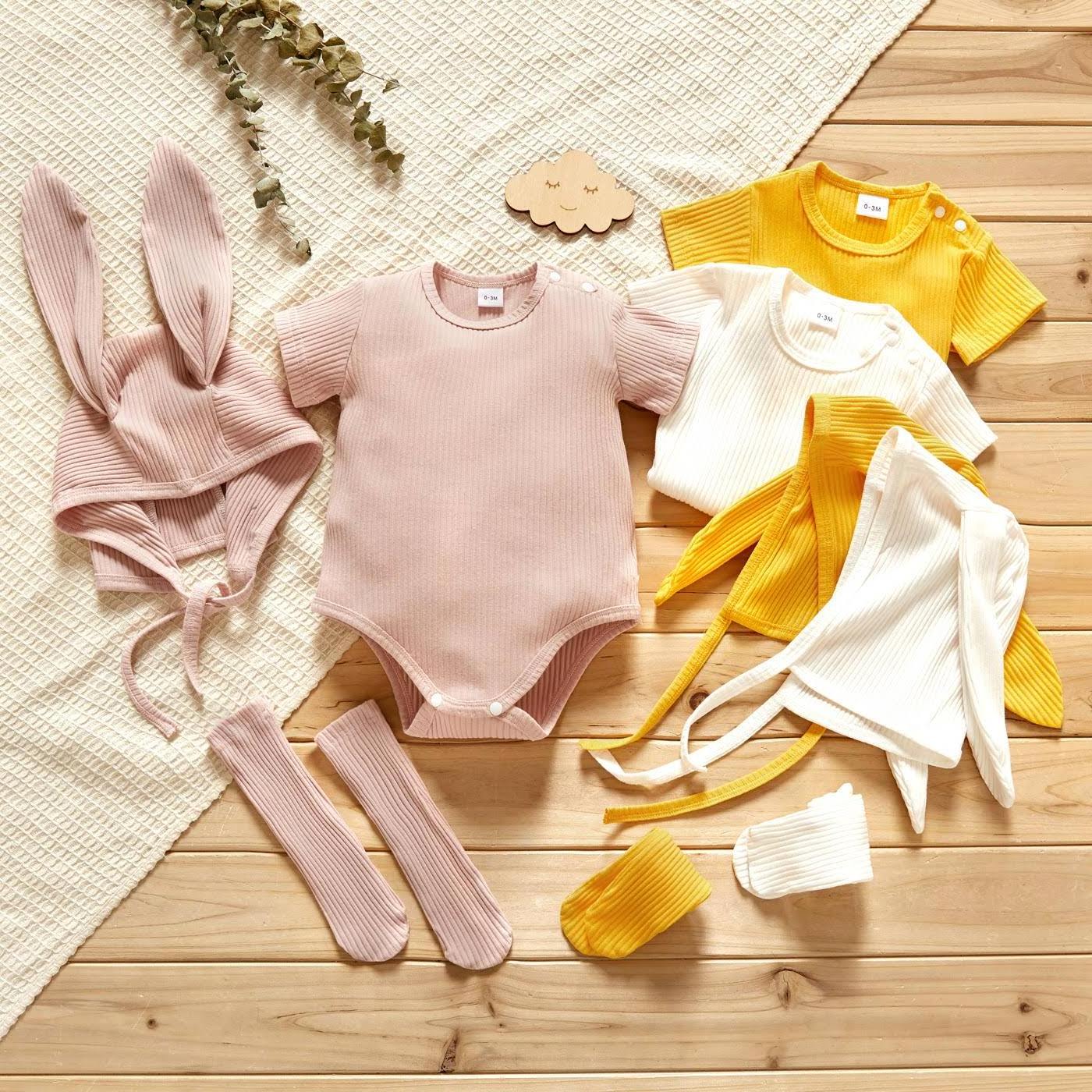 Custom Infant Toddlers 100% organic cotton muslin Clothing Baby Romper Clothes Baby pajamas