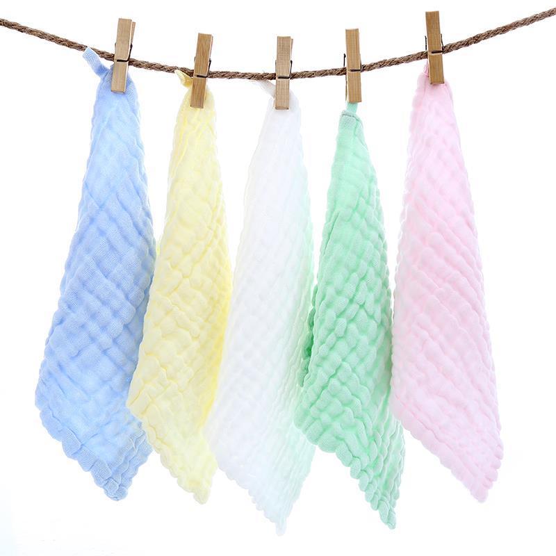 Muslin Baby Burp Cloths 6 Layers Soft Newborn Baby Face Towel Cotton Muslin Baby Towel