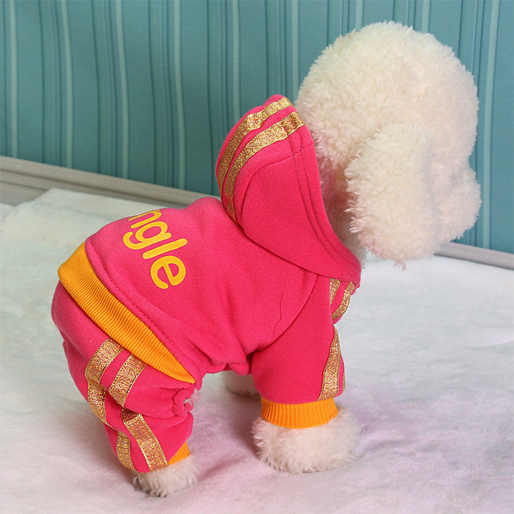 Cheap china wholesale clothing mutilcolors sport Angel pink pet dog hoodie for small dogs