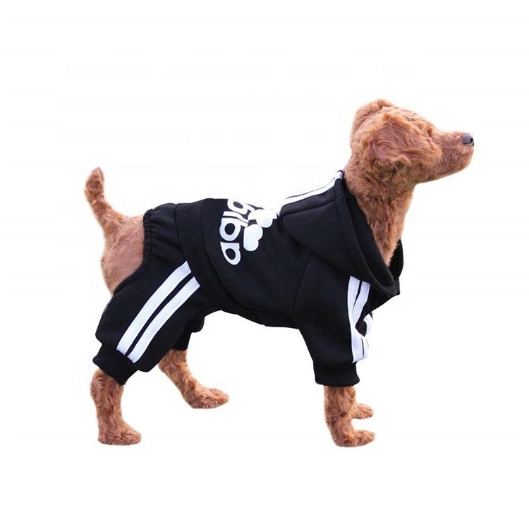 Manufacturer Wholesale Classic Winter Puppy Hoodie Four Legs pet dog clothes for Dog Cat