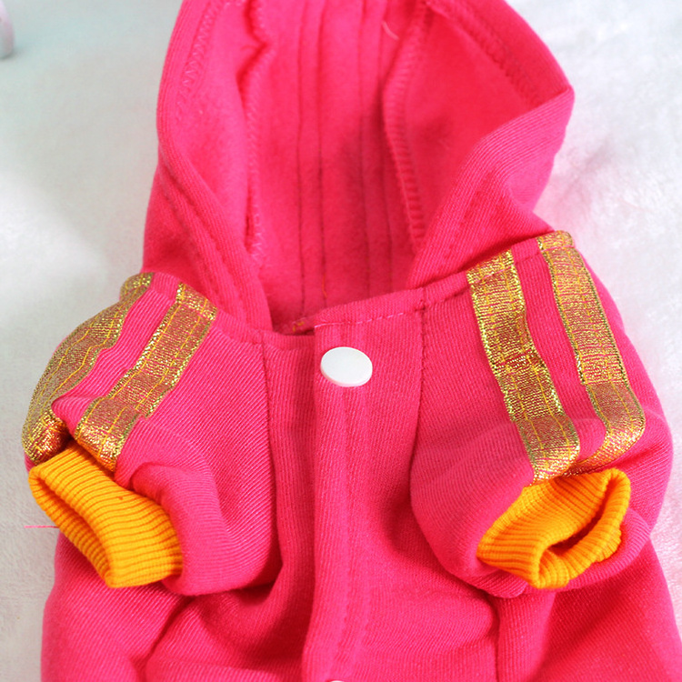 Cheap china wholesale clothing mutilcolors sport Angel pink pet dog hoodie for small dogs