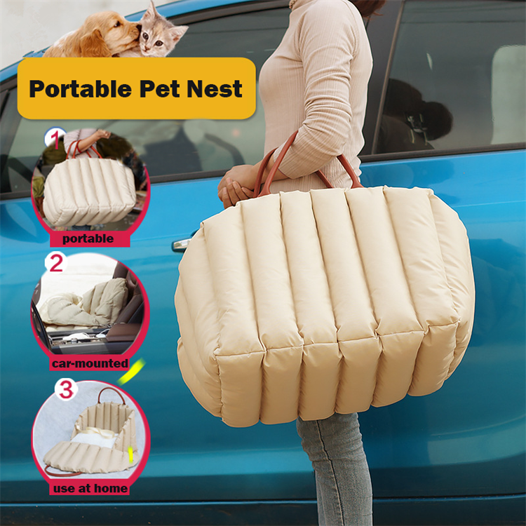 Multifunctional pet carrying bag pet dog carrying booster seat folding dog car seat carrier portable pet bag