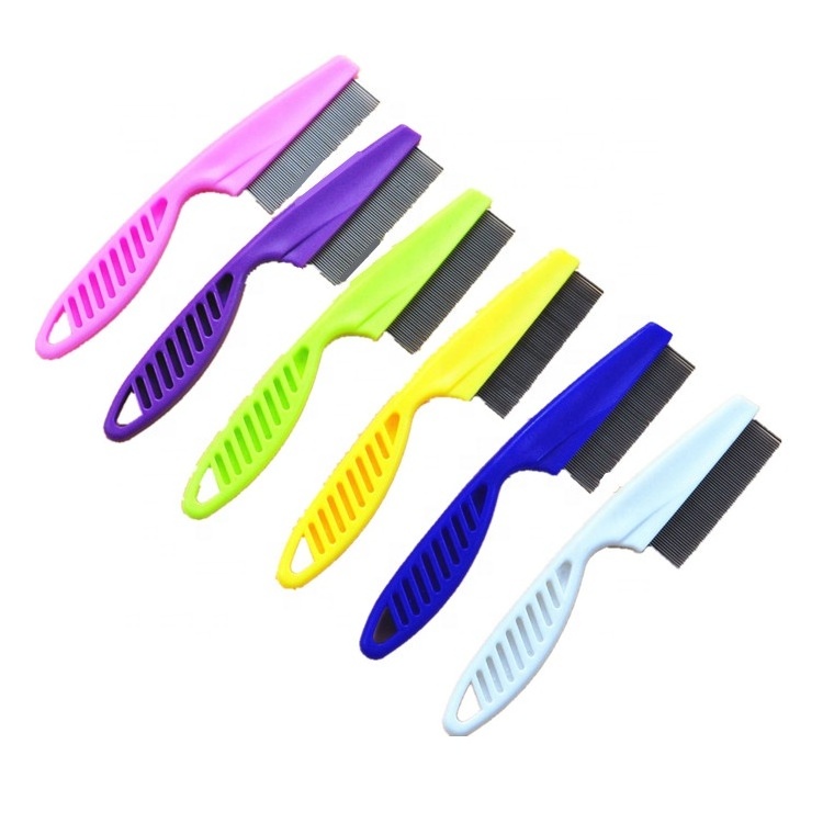 Stainless steel needle flea comb cats and dogs pet flea comb