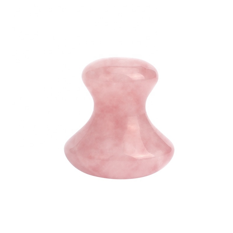 Skin Care Massager Tool Face Body Mushroom Shaped Massage Stone Rose Quartz Mushroom Gua Sha