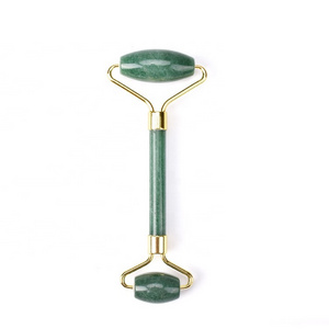 Factory wholesale green jade stone jade face roller massager for face Green Aventurine Jade Roller