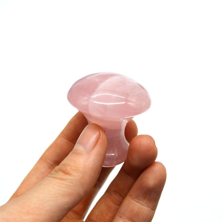 Facial lifting scraping gua sha massage tool jade mushroom hot massage stones