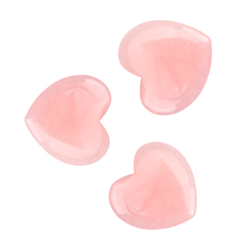 Custom Jade Facial Body Scraping Massage Tool Pink Guasha Stone Rose Quartz Gua Sha Board