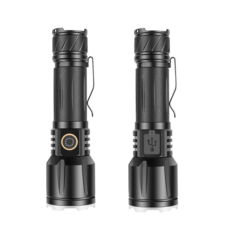 cheap high power zoomable flash light torch led flashlight  Flashlight Hunting Light