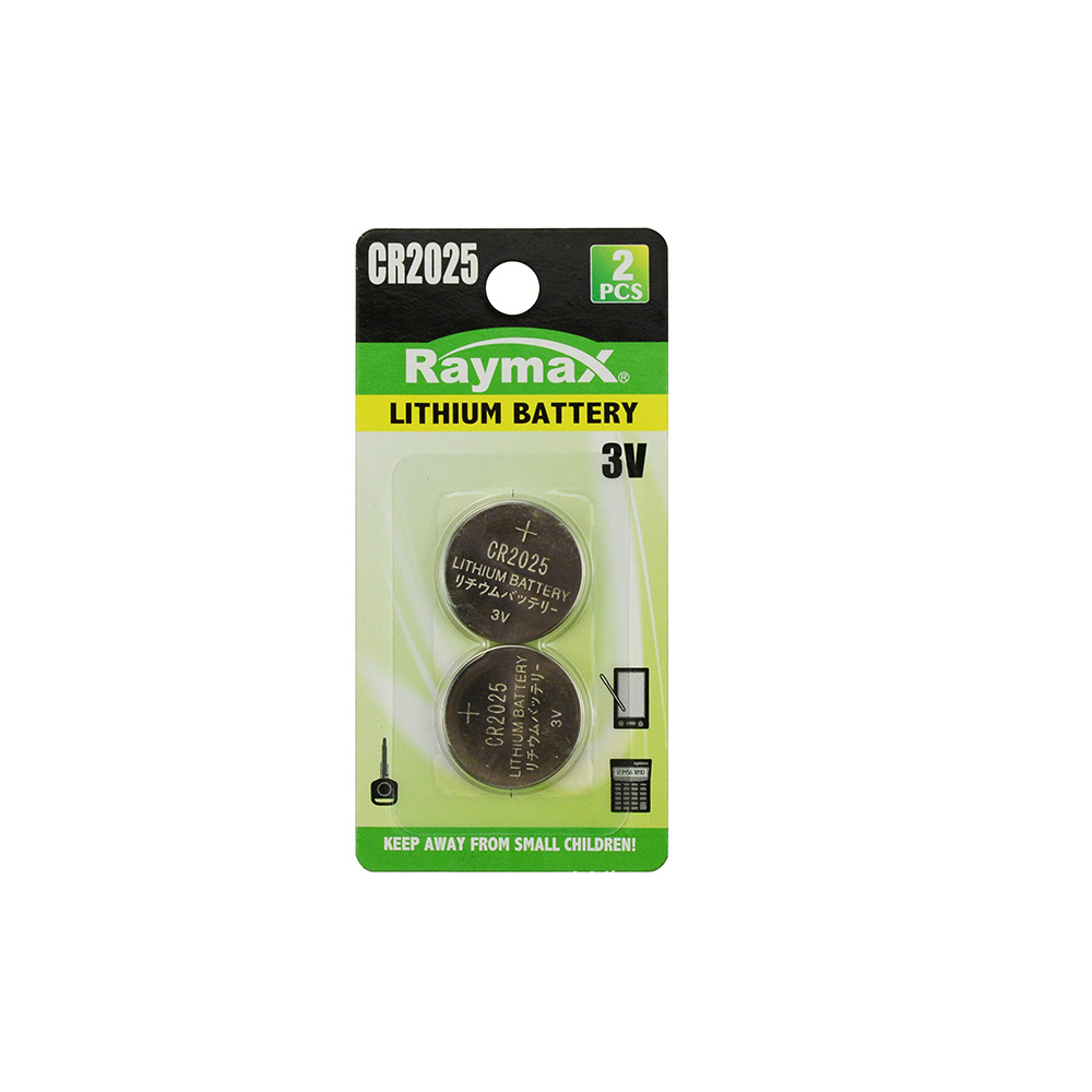 Raymax Factory Directly   3v lithium button CR2025  Button Cell BatterIes For Computer