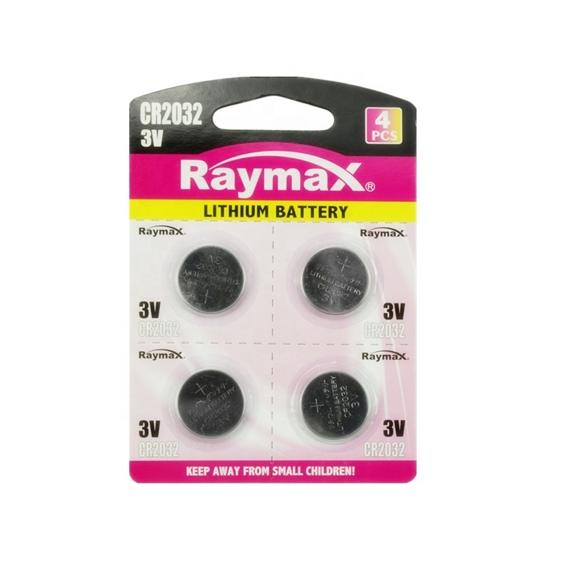 Raymax 210mAh 3v CR2032 Lithium Button Cell battery coin cell CR  Batteries  For Medical Device