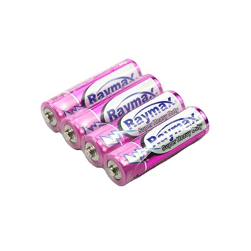 Raymax Mustang Cheap Price No.5  R6P Size aa UM3 1.5V 5# Zinc Carbon Heavy Duty Batteries