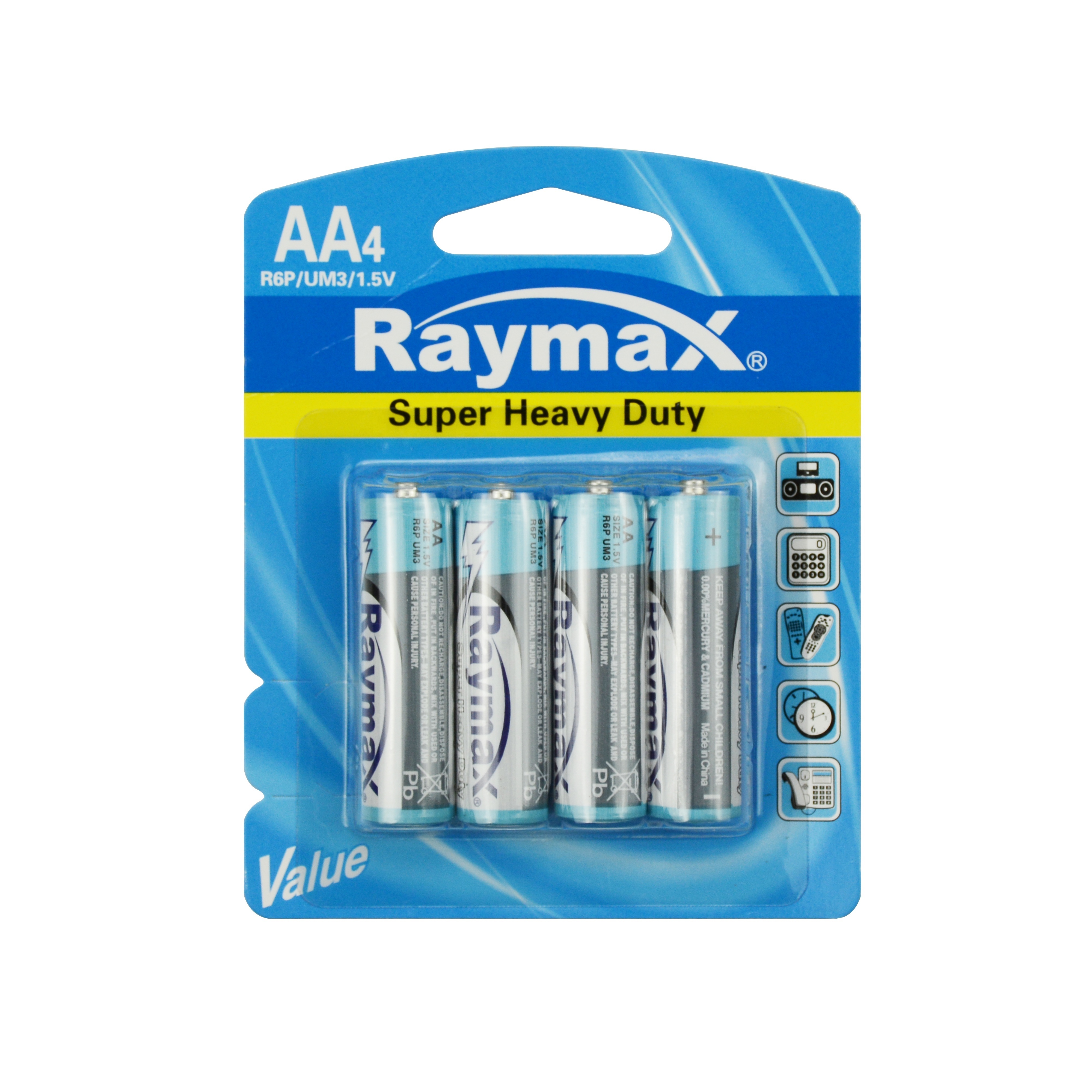 Wholesale OEM Raymax 800mAH UM3 R6 Aluminum Jacket Zinc Carbon Dry Battery For Remote Control