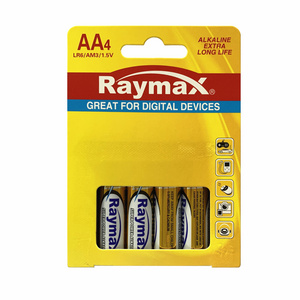 Best Selling factory Raymax 2600mAh 1.5v AM3  dry alkaline  LR6  aa alkaline batteries pilas alkalinas