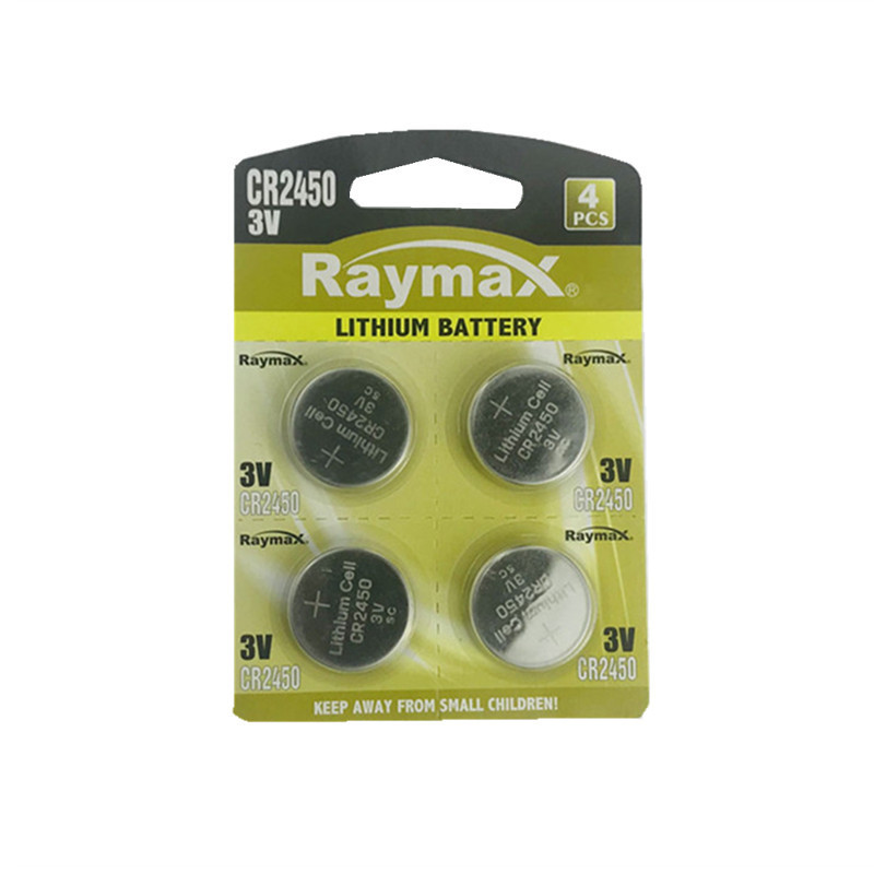 Raymax  factory supply OEM private label button cell 3v cr2450 battery for electronic scale