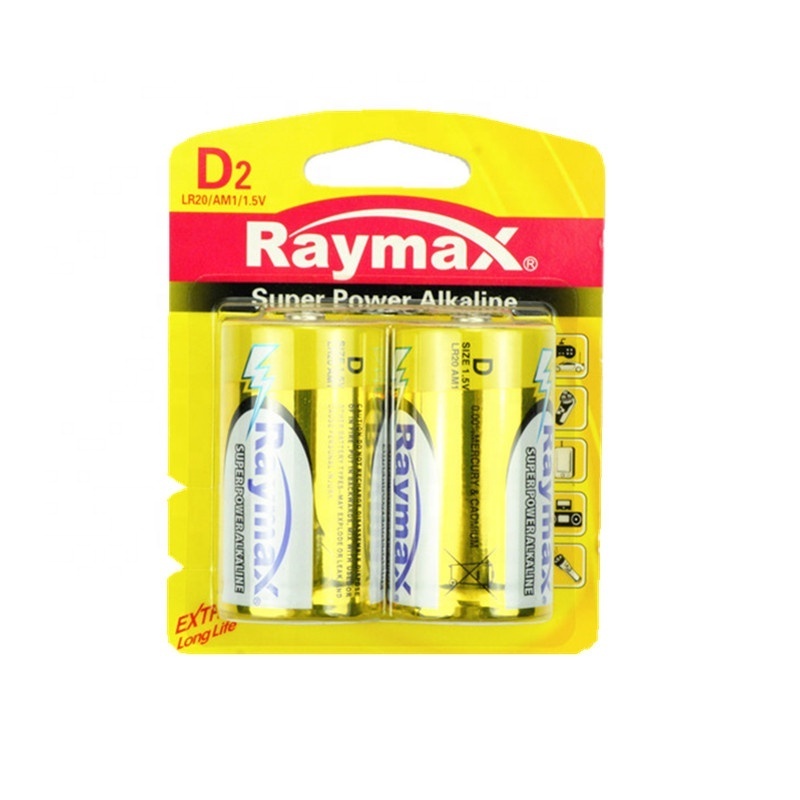 Raymax Best Selling Super Performance LR20 AM-1 D Size Alkaline Battery  For Flashlight