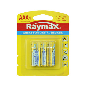 Raymax Good Quality 1.5 Volt   Battery AAA Alkaline  Batteries Alcaline Plias aaa