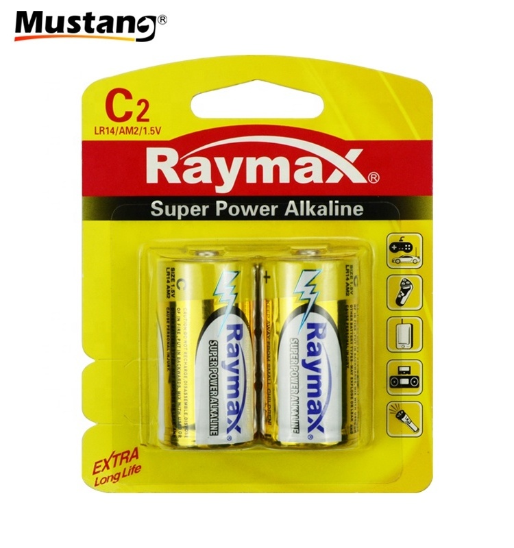 Raymax Factory Supplier LR14 Super alkaline Cell  1.5V  C  am2  Batteries Alkaline Dry Battery