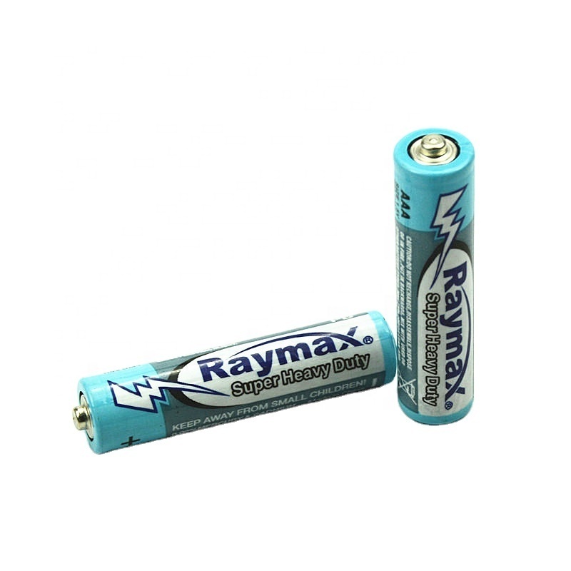 Superior Performance OEM Raymax R03 Size aaa 1.5V um-4  Carbon Zinc Dry Battery For Clock Camera