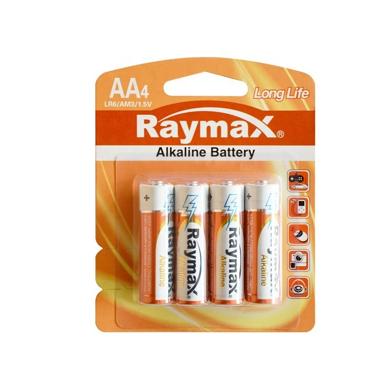 Raymax Wholesale Long-life  Battery 1.5V AA alkaline  penlight  battery