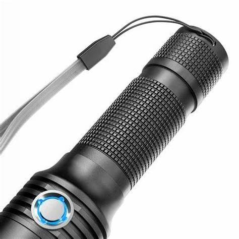 Solar Powered Tactical LED Flashlight,Outdoor Car Rechargeable Flashlight Ultra Bright Flashlight Torch with Safety Hammer