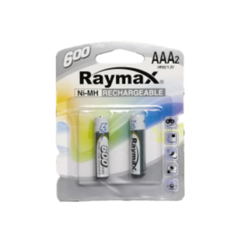 Super Quality Best Price OEM Raymax  1.2v HR03  AAA 600mAh NiMH Rechargeable Battery