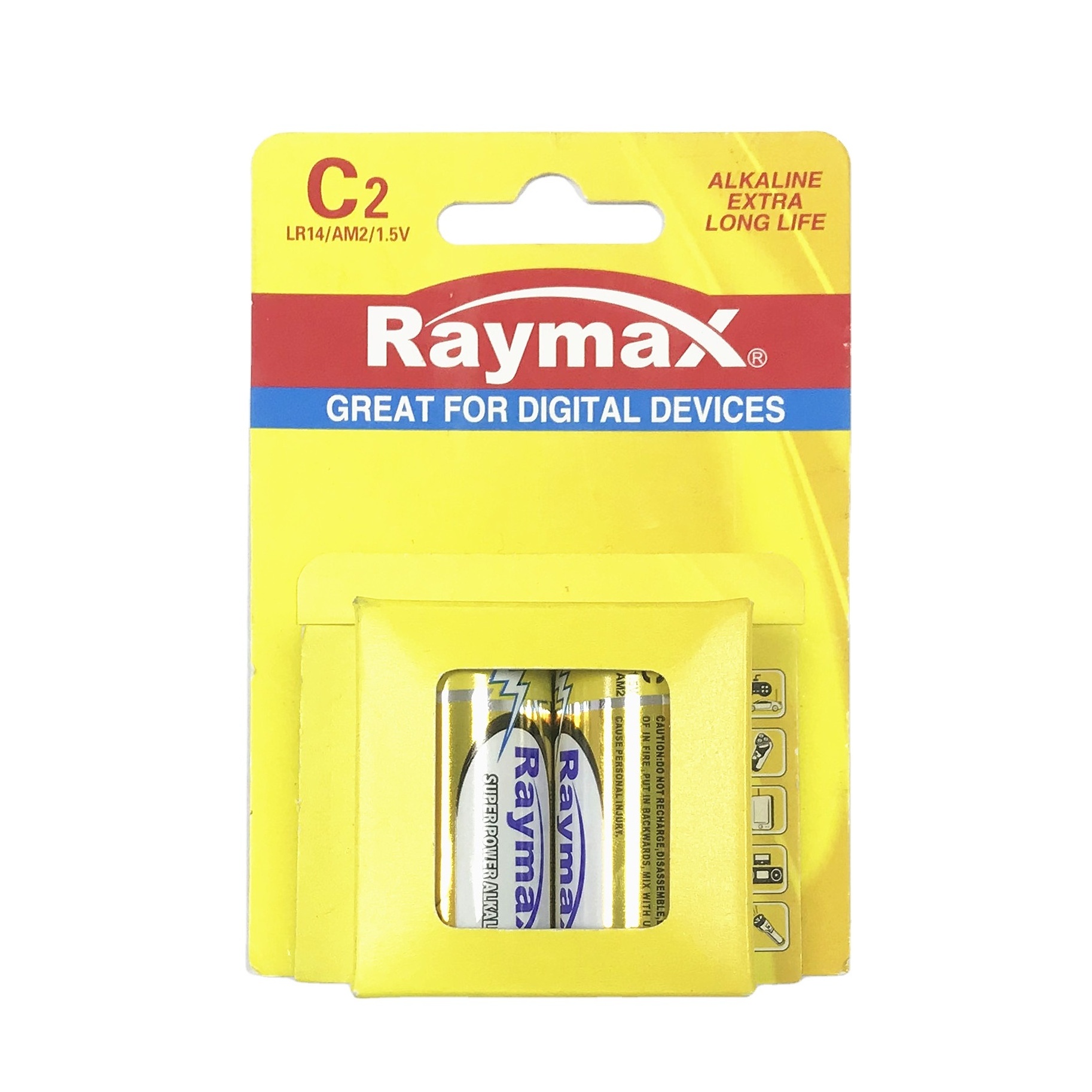 Raymax Factory Supplier LR14 Super alkaline Cell  1.5V  C  am2  Batteries Alkaline Dry Battery