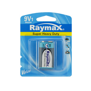 Raymax  OEM Primary  Batteries 250mah 6F22 9V battery No mercury  smoke alarm zinc carbon battery