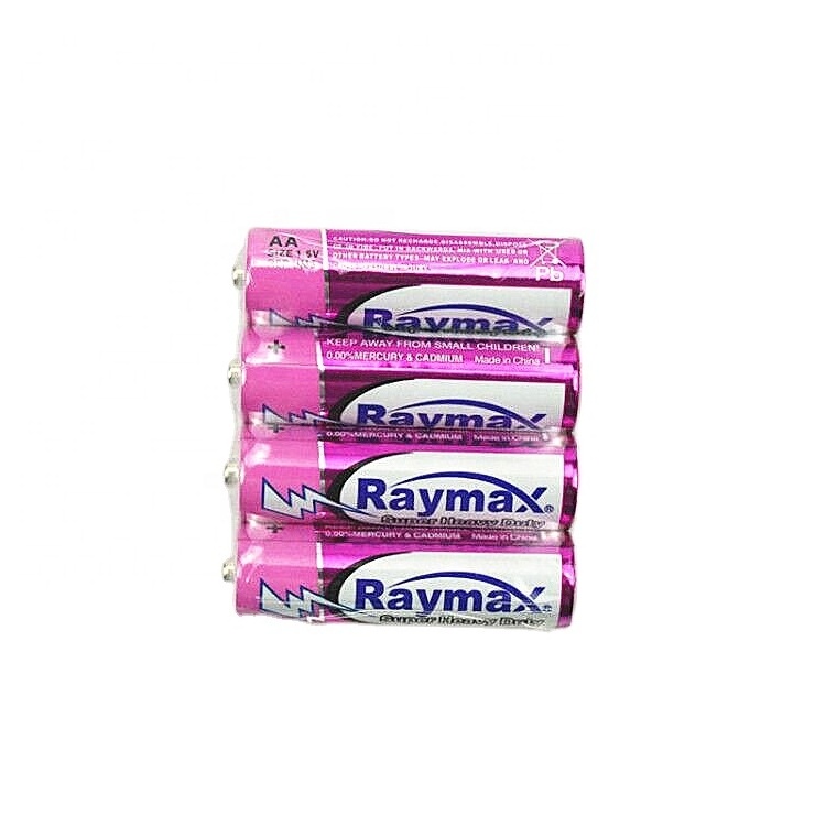 Raymax Mustang Cheap Price No.5  R6P Size aa UM3 1.5V 5# Zinc Carbon Heavy Duty Batteries