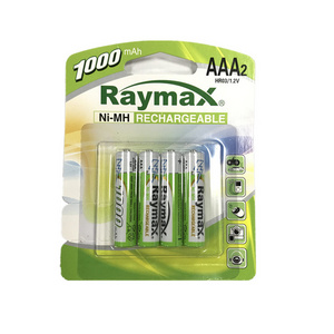 Raymax  OEM  High Quality 1.2 volt  nimh aaa 1000mah Battery Rechargeable Batteries for Camera